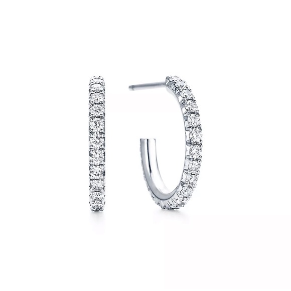 Tiffany metro hoop earrings - Picture 1 of 4